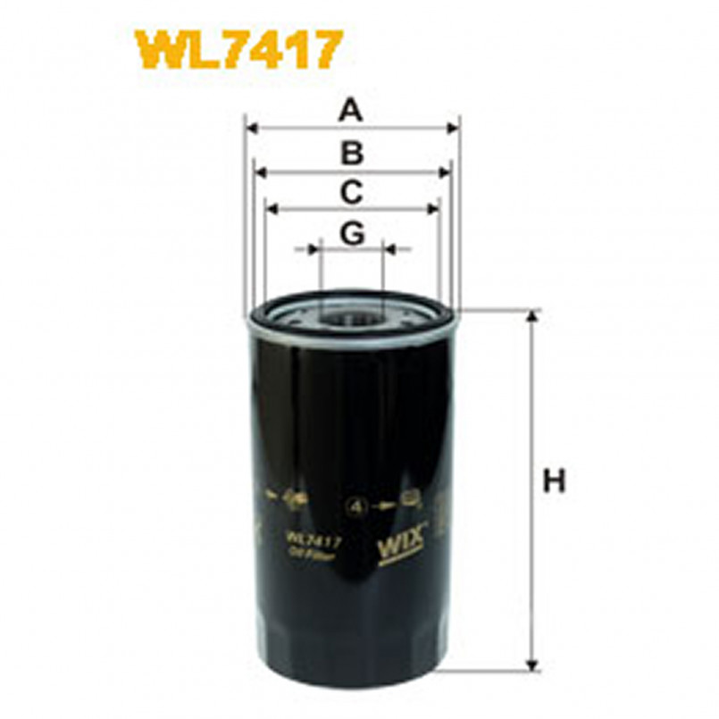 WL7417   (634/1)  WIX Фільтр масла