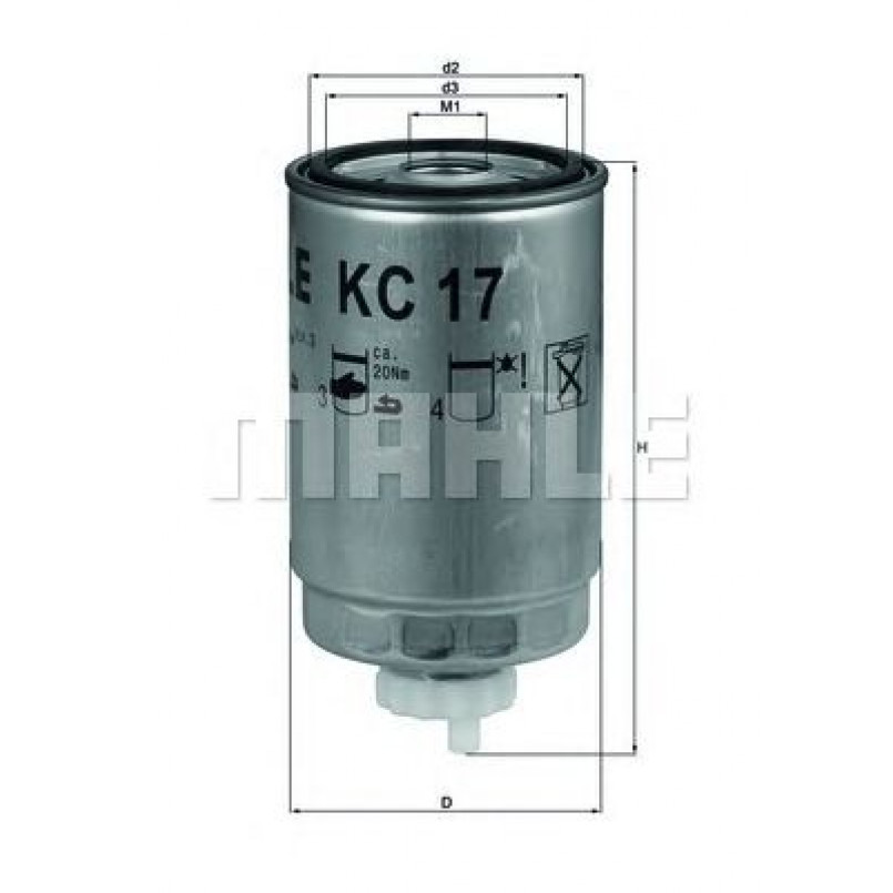 KC17D Фільтр палива (KNECHT)