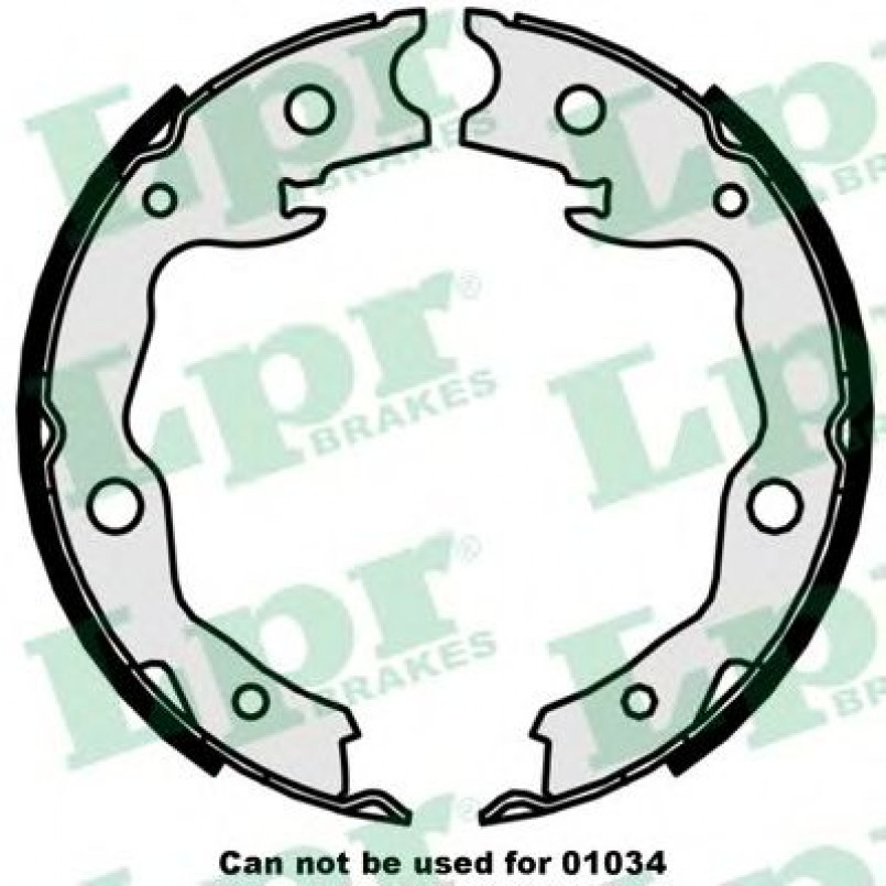 09870 LPR - Гальмівні колодки до барабанів