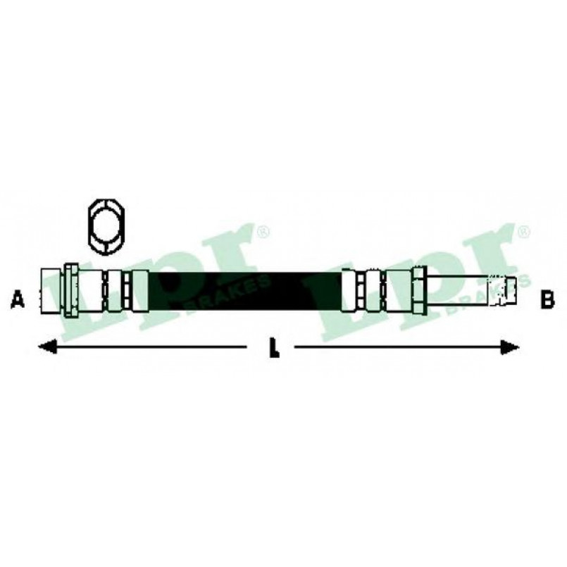 6T47898  LPR - Гальмівний шланг