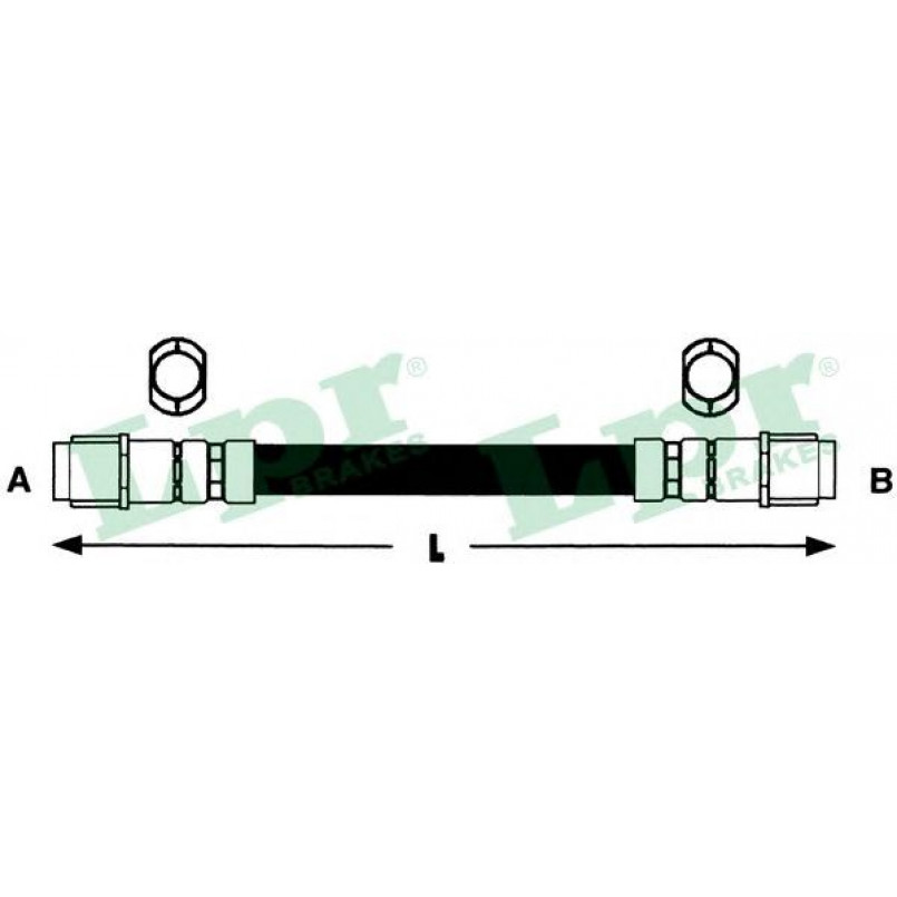 6T47950  LPR - Гальмівний шланг