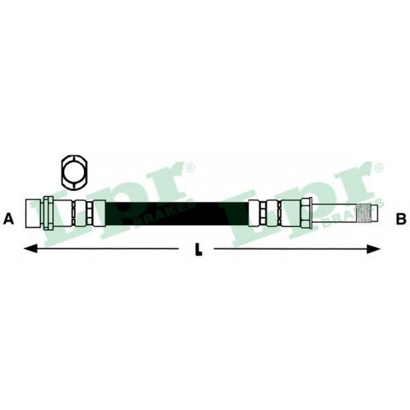 6T47996  LPR - Гальмівний шланг