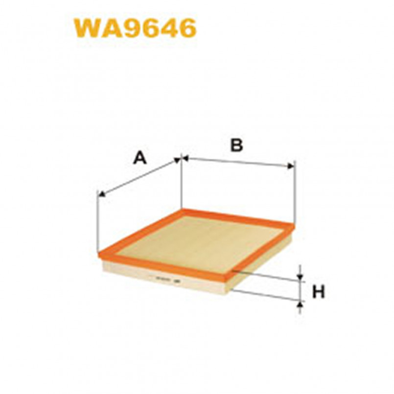 WA9646   (034/6-2x)  WIX Фільтр повітря