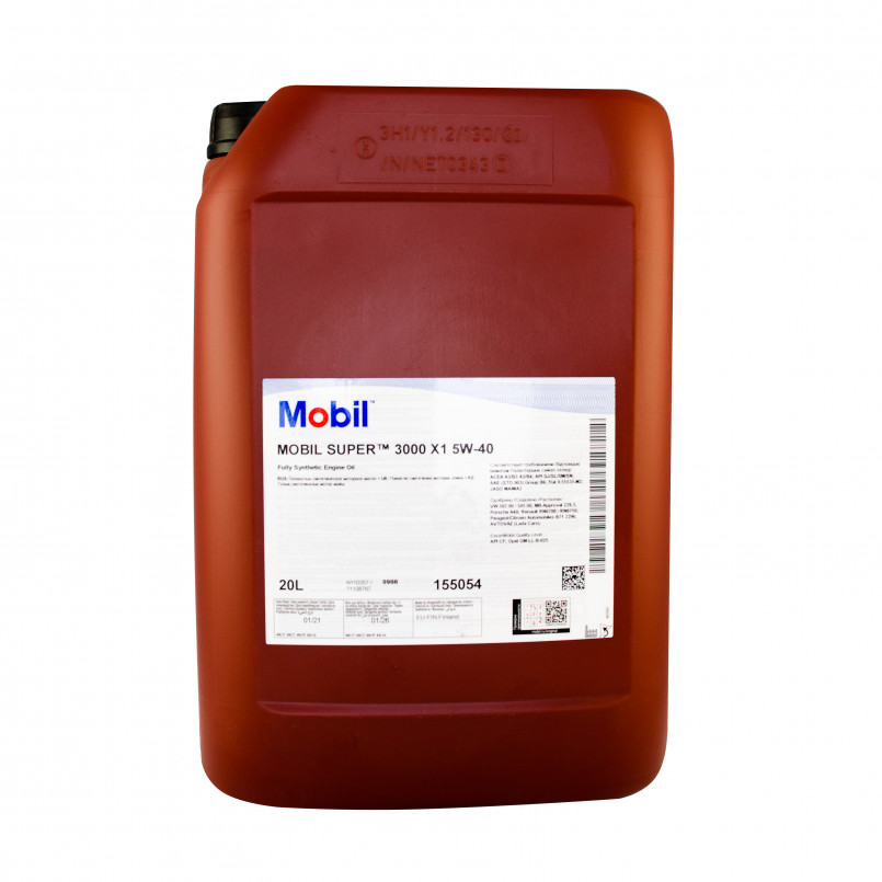 Mobil Super 3000 X1 5W40 20L, олива моторна