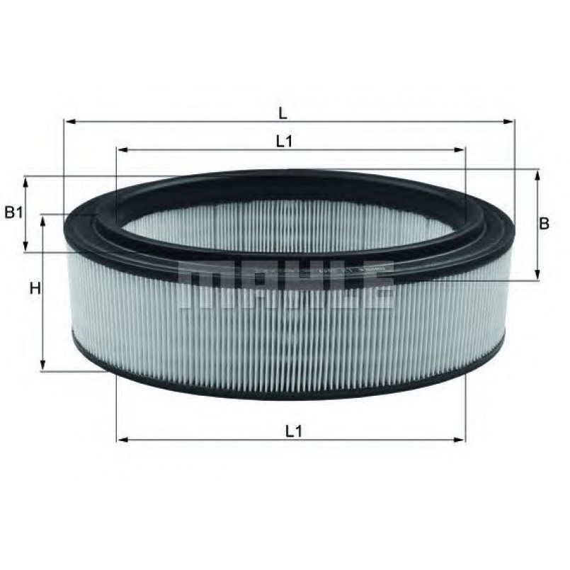 LX2844 Фільтр повітря (MAHLE)