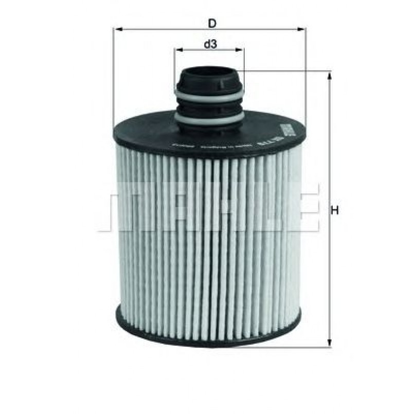 OX779D Фільтр масла (MAHLE)