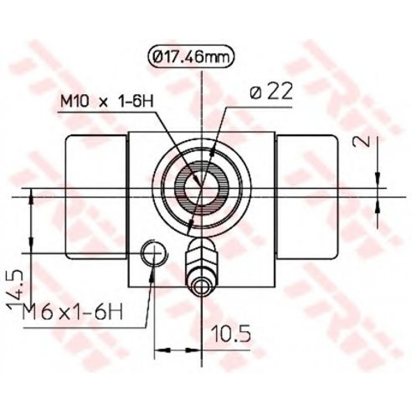 BWC107A  TRW - Циліндр гальмівний робочий