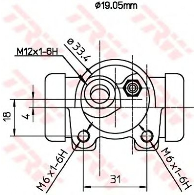 BWD115  TRW - Циліндр гальмівний робочий