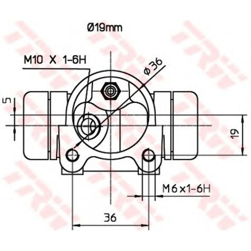 BWD136  TRW - Циліндр гальмівний робочий