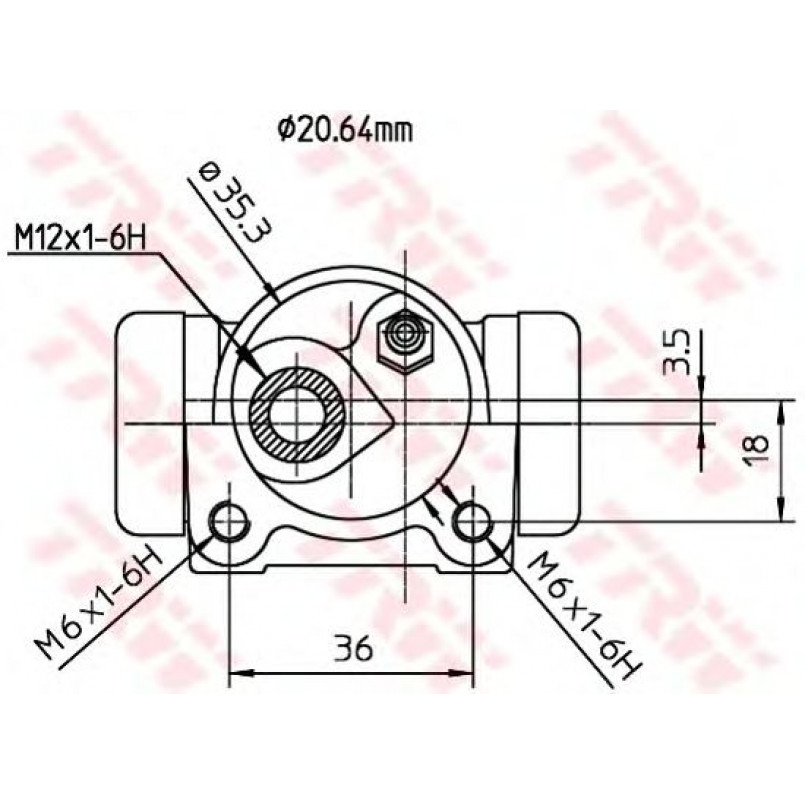 BWF152  TRW - Циліндр гальмівний робочий
