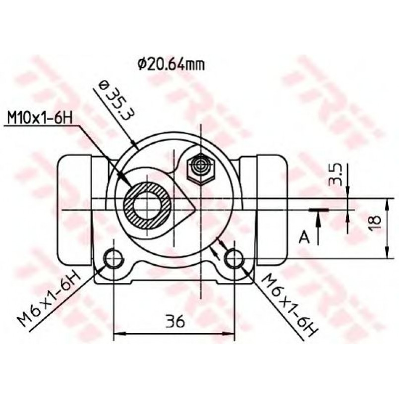 BWF162  TRW - Циліндр гальмівний робочий