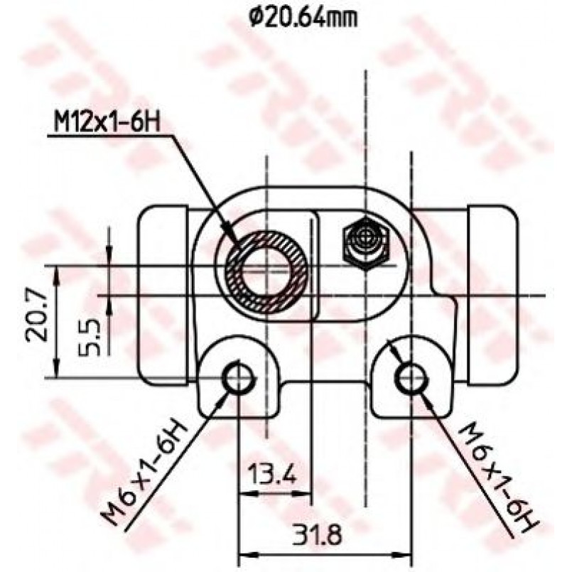 BWF287  TRW - Циліндр гальмівний робочий