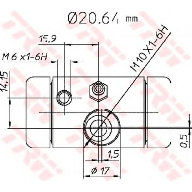 BWF290  TRW - Циліндр гальмівний робочий