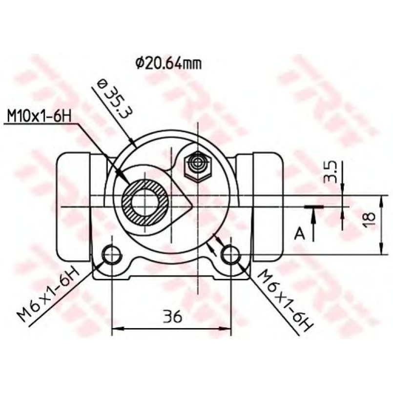 BWF297  TRW - Циліндр гальмівний робочий