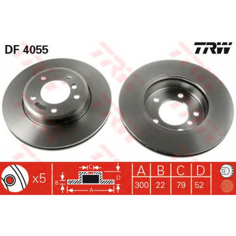 DF4055  TRW - Гальмівний диск