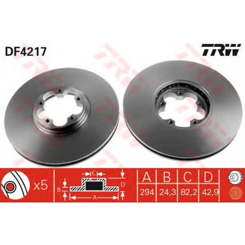DF4217  TRW - Гальмівний диск