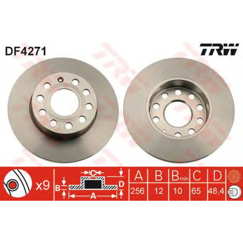 DF4271  TRW - Гальмівний диск
