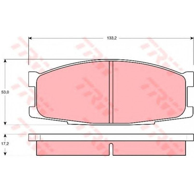 GDB1022 TRW - Гальмівні колодки до дисків