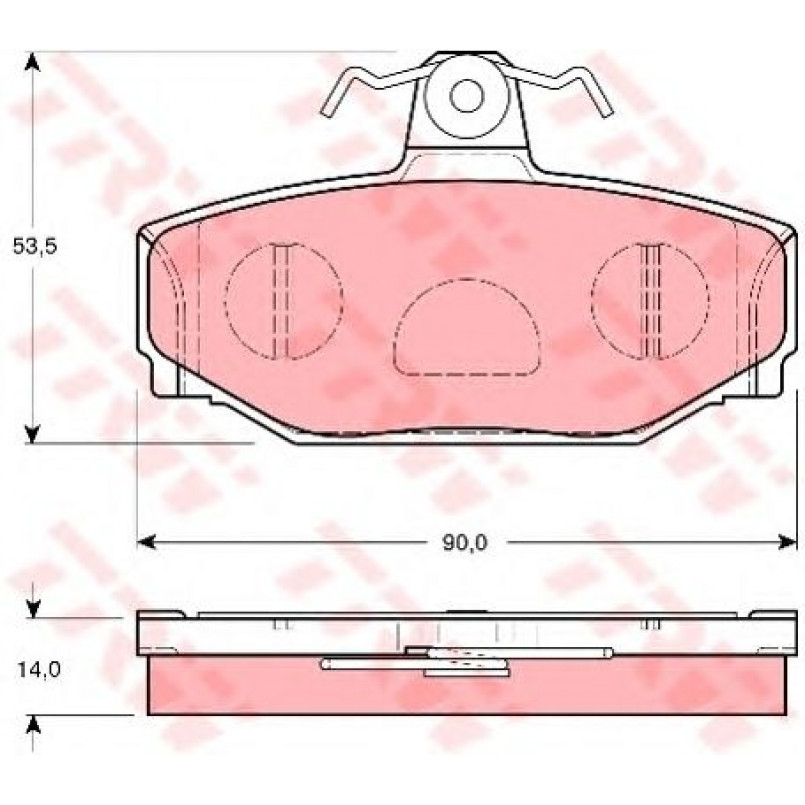 GDB1377  TRW - Гальмівні колодки до дисків