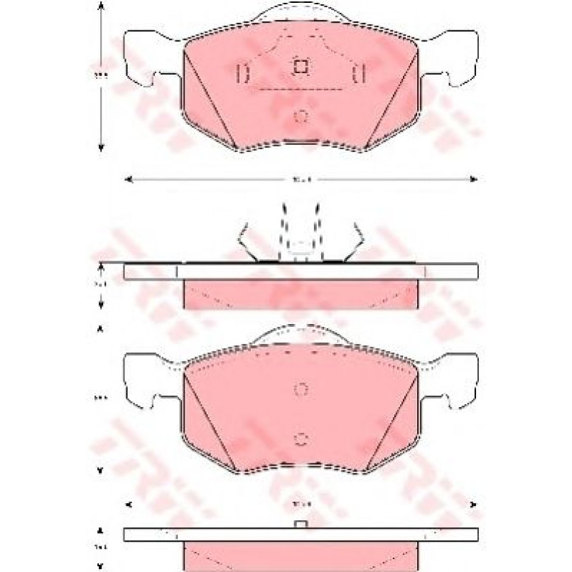 GDB1497 TRW - Гальмівні колодки до дисків