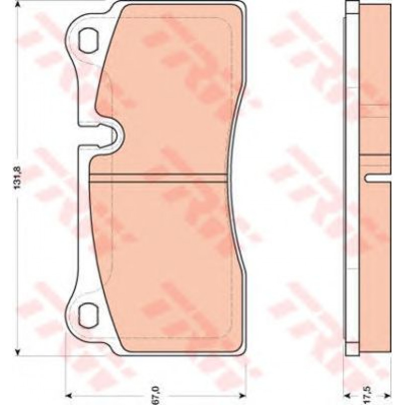 GDB1816  TRW - Гальмівні колодки до дисків