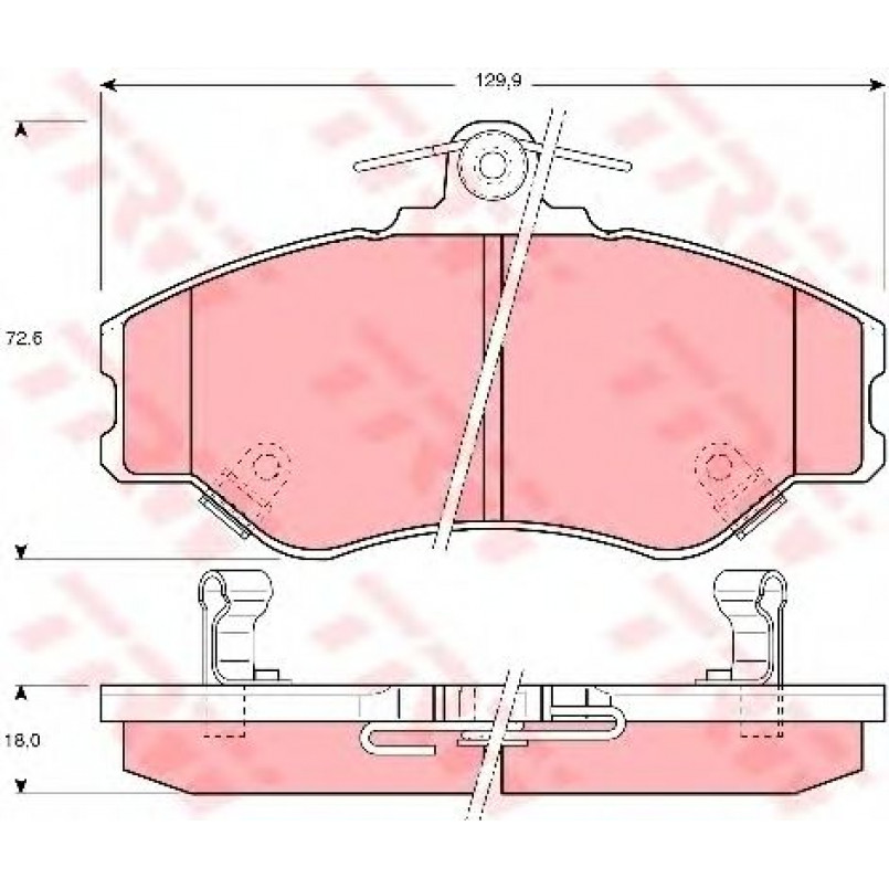 GDB3089  TRW - Гальмівні колодки до дисків