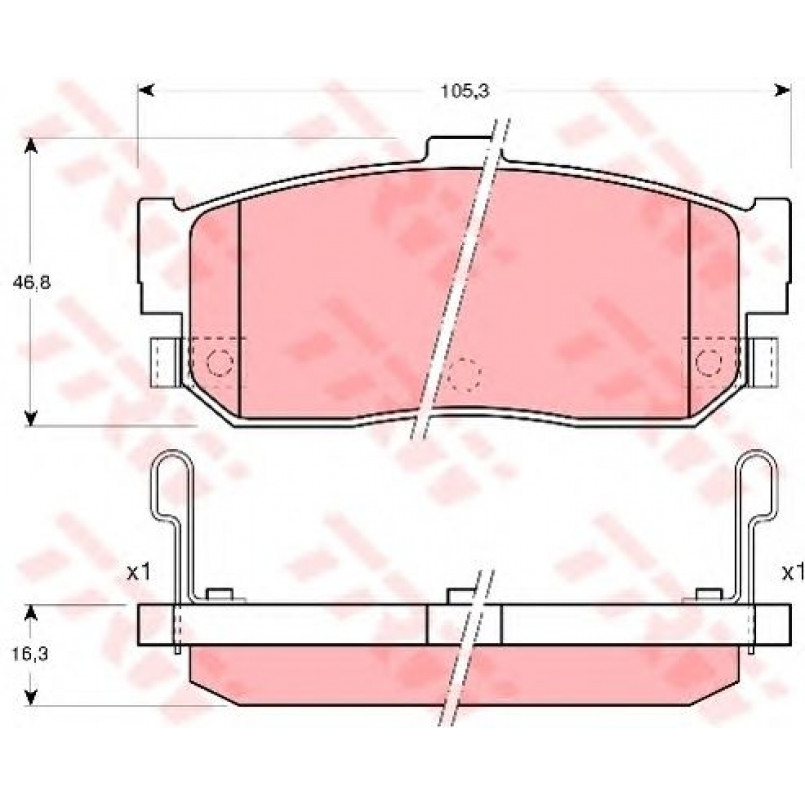 GDB3181  TRW - Гальмівні колодки до дисків