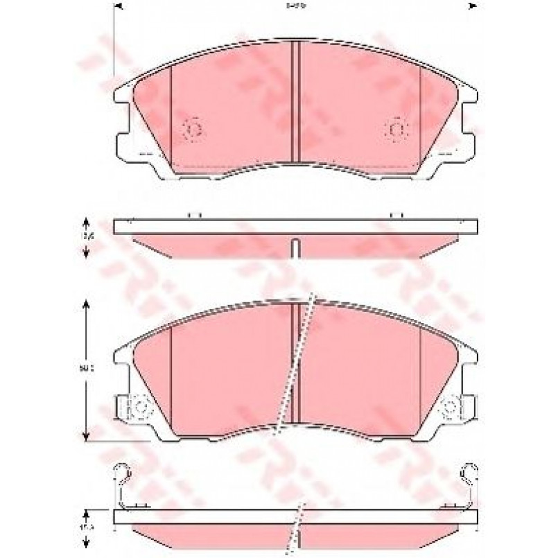 GDB3299 TRW - Гальмівні колодки до дисків