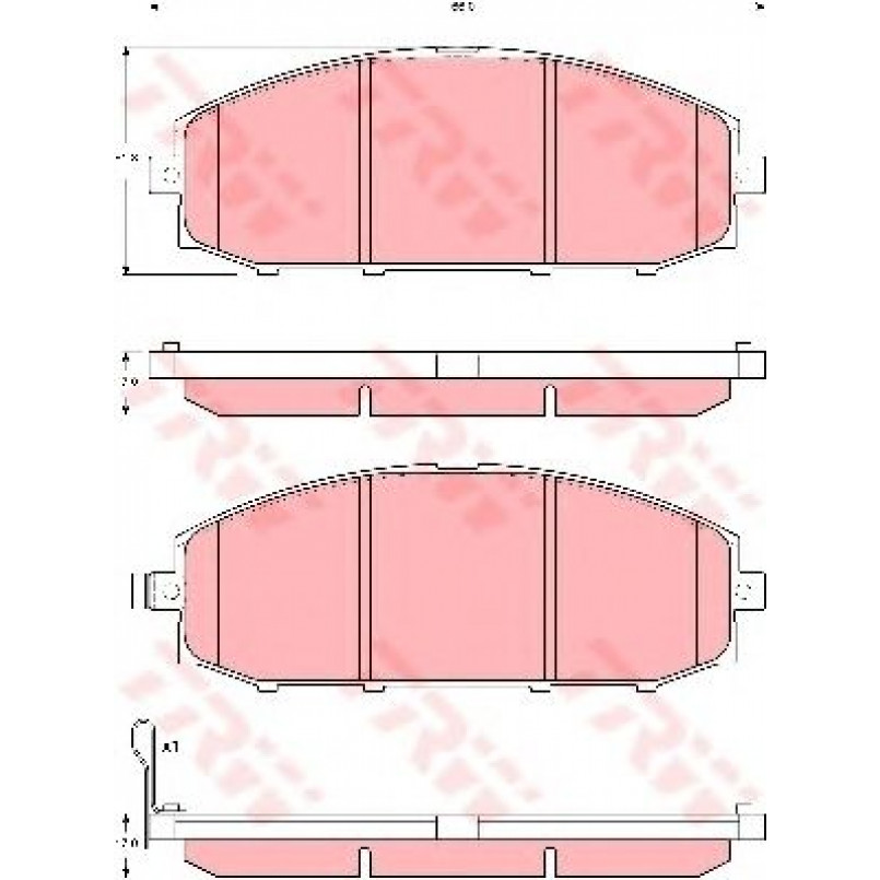 GDB3361  TRW - Гальмівні колодки до дисків