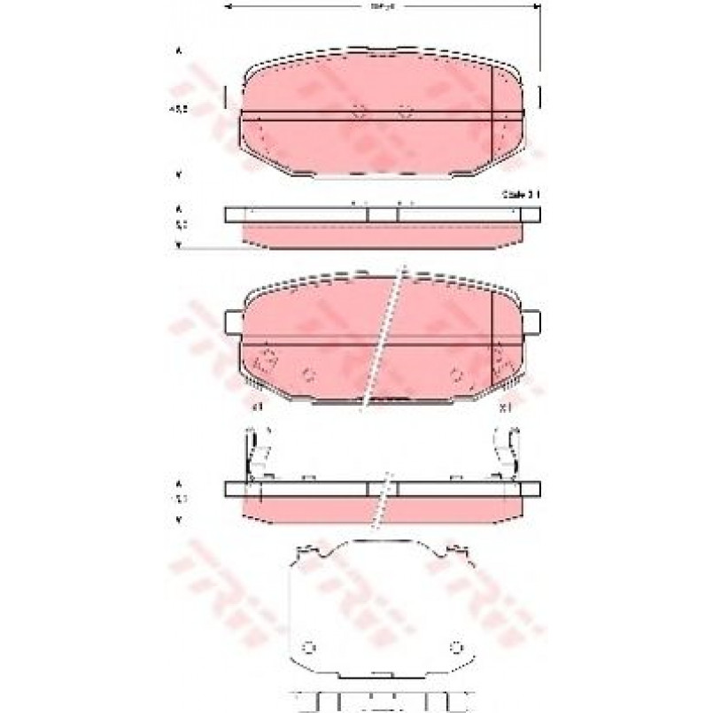 GDB3384  TRW - Гальмівні колодки до дисків