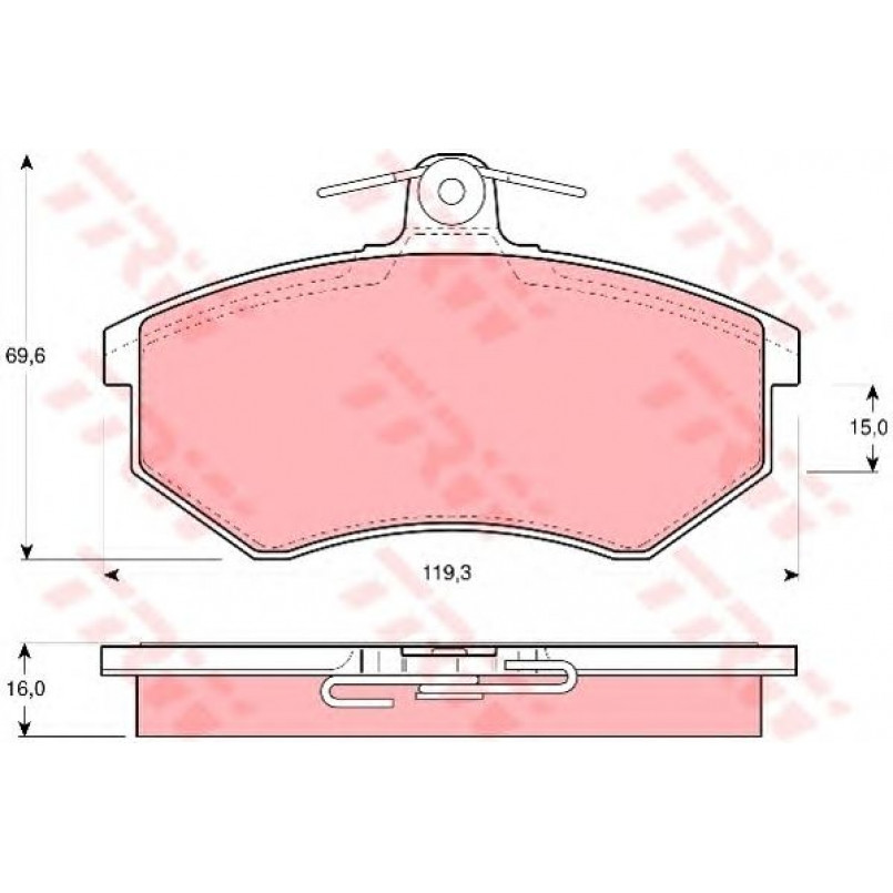 GDB430  TRW - Гальмівні колодки до дисків
