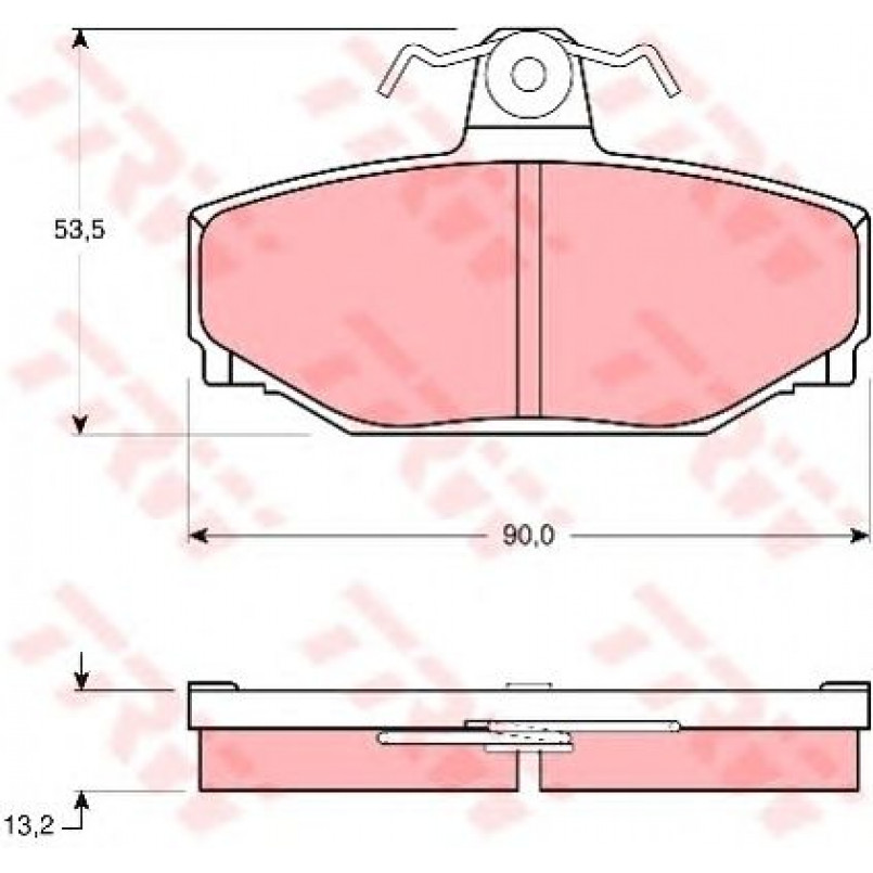 GDB442  TRW - Гальмівні колодки до дисків