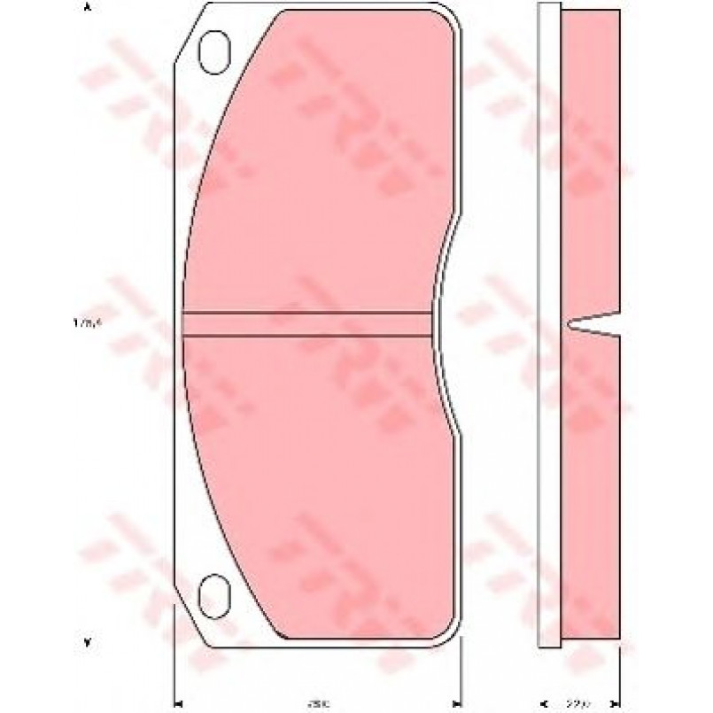 GDB5056  TRW - Гальмівні колодки до дисків