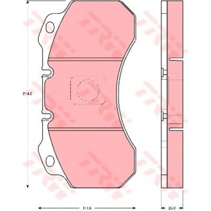 GDB5071  TRW - Гальмівні колодки до дисків