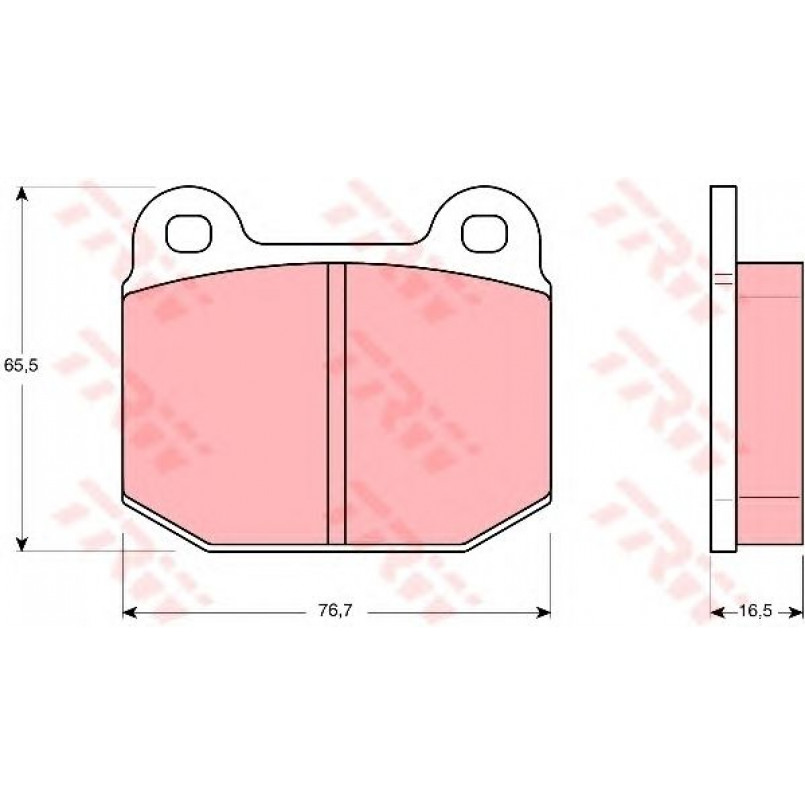 GDB611  TRW - Гальмівні колодки до дисків