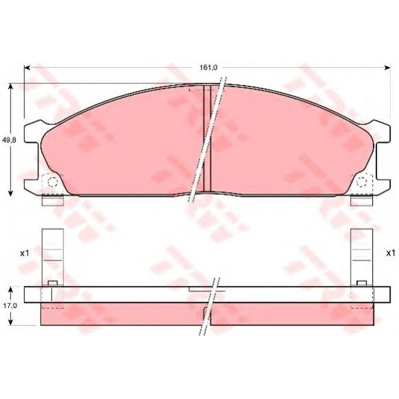 GDB766  TRW - Гальмівні колодки до дисків