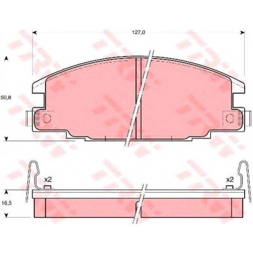 GDB870  TRW - Гальмівні колодки до дисків