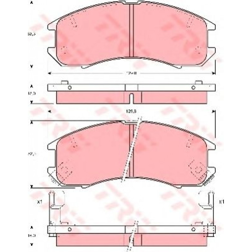 GDB981  TRW - Гальмівні колодки до дисків