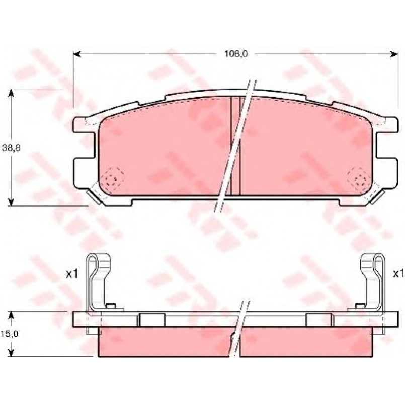 GDB990  TRW - Гальмівні колодки до дисків