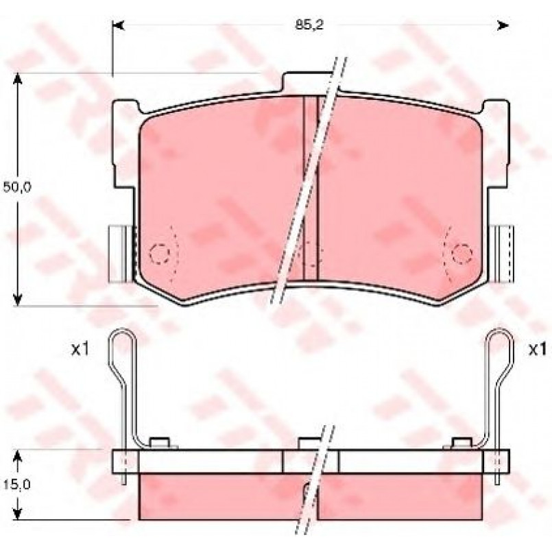 GDB994  TRW - Гальмівні колодки до дисків