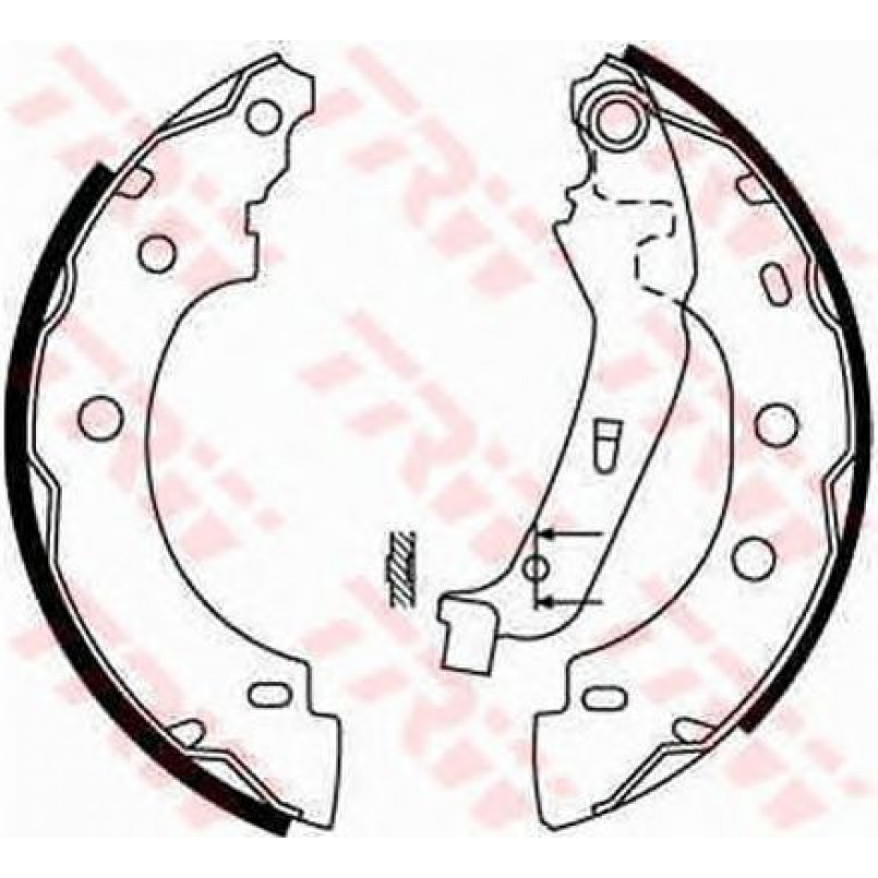 GS8650  TRW - Гальмівні колодки до барабанів