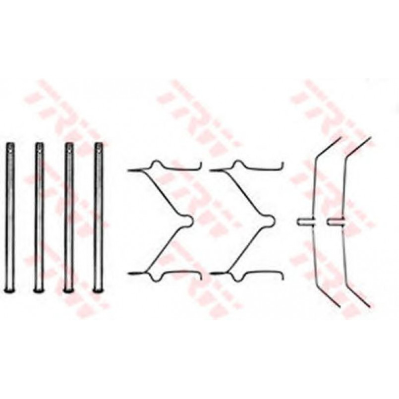 PFK208 TRW - Комплект для монтажу дискових гальмівних колодок