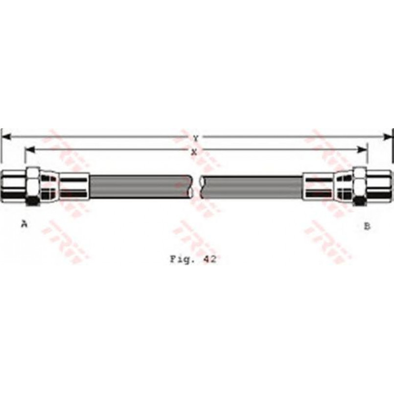 PHA261  TRW - Гальмівний шланг