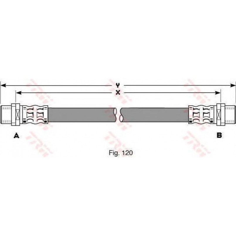 PHA344  TRW - Гальмівний шланг