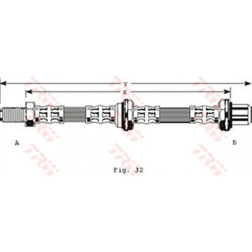 PHB145  TRW - Гальмівний шланг