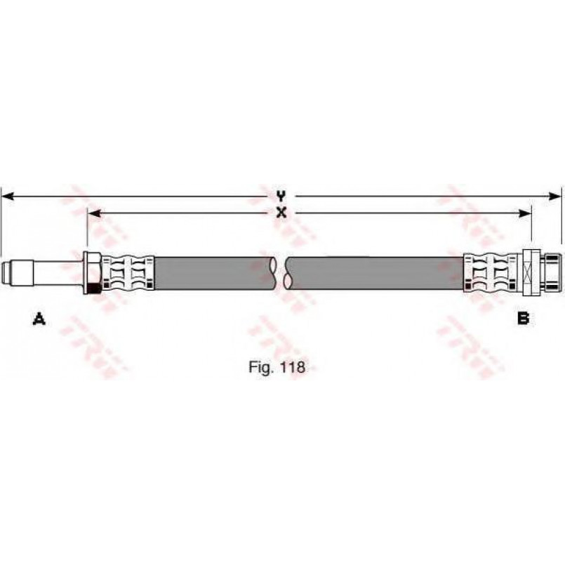 PHB259  TRW - Гальмівний шланг