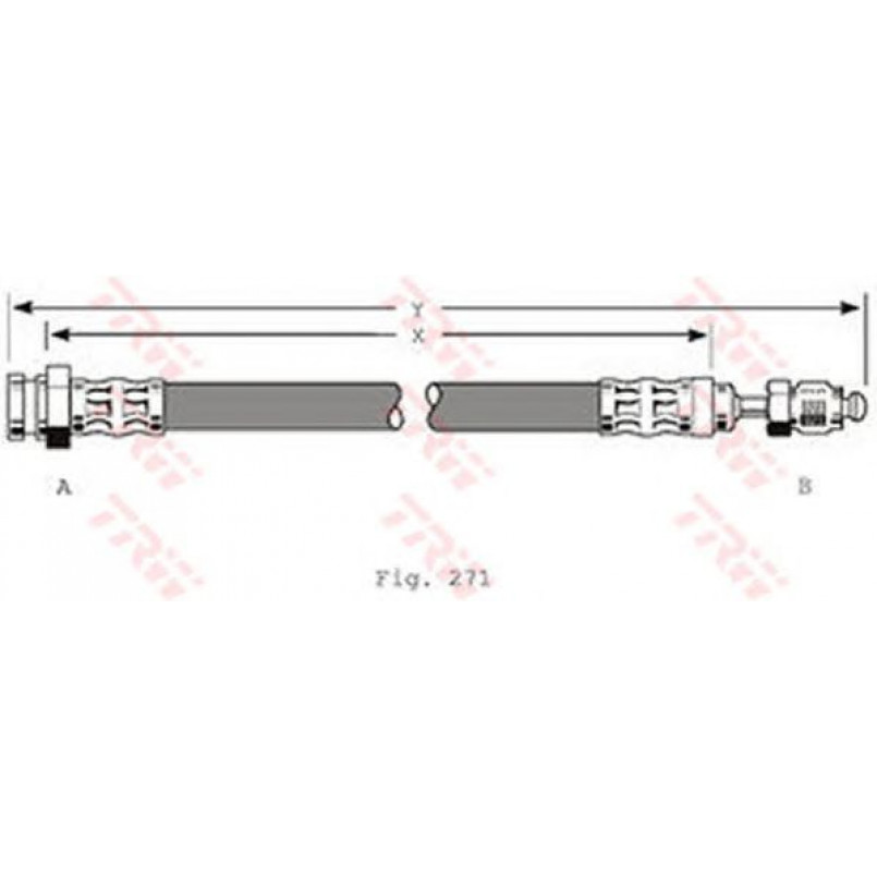 PHB339  TRW - Гальмівний шланг