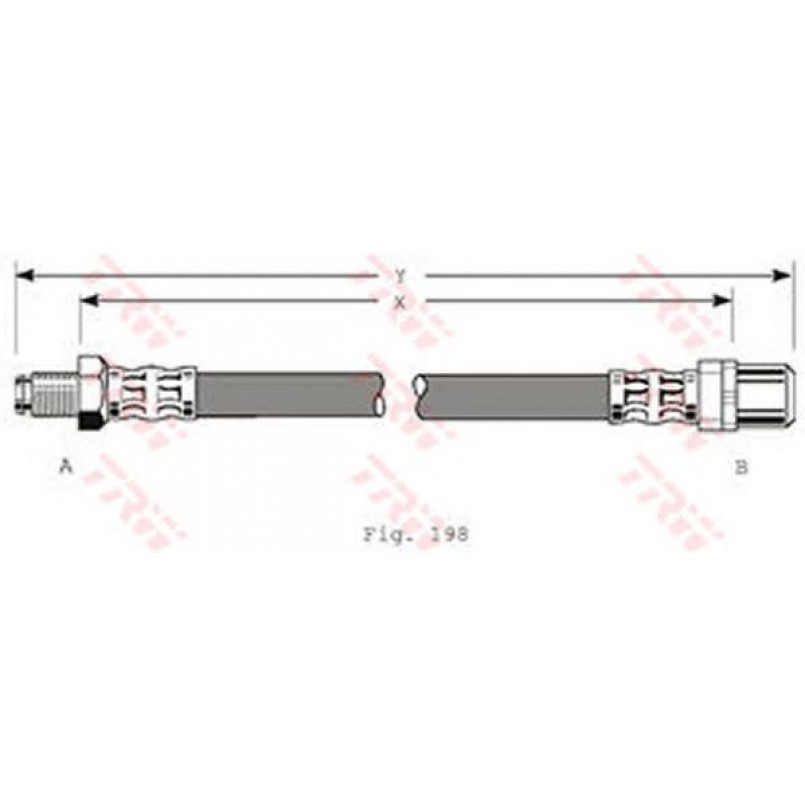 PHB350  TRW - Гальмівний шланг