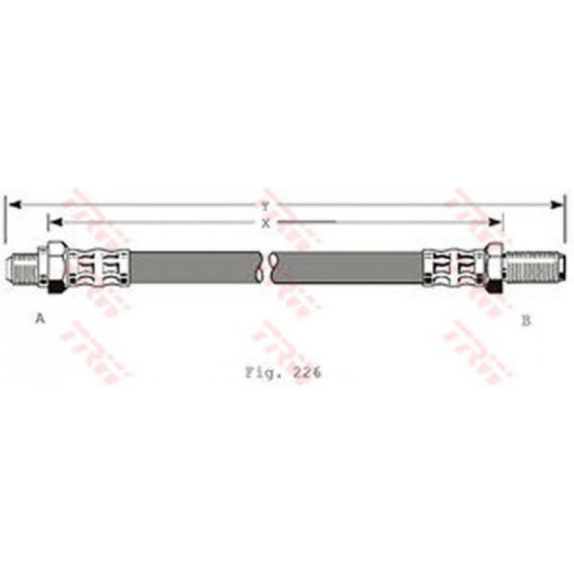 PHC110  TRW - Гальмівний шланг