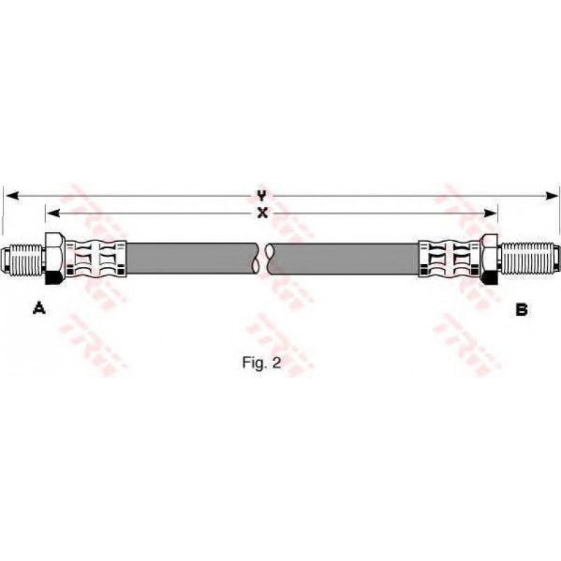 PHC122  TRW - Гальмівний шланг